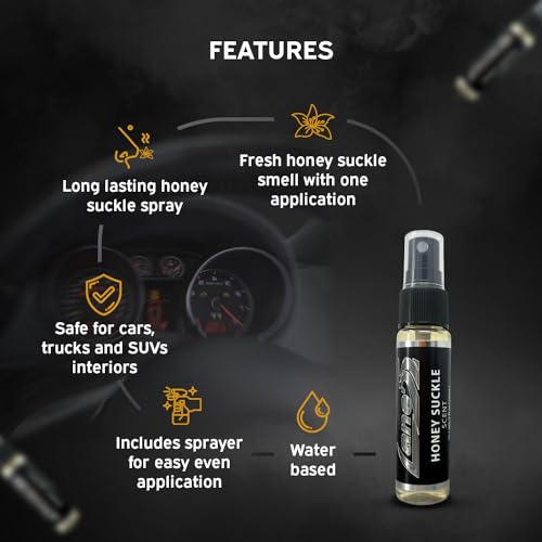 Lane's Premium Car Air Fresheners - Honeysuckle Scent Water Based - 1oz Eliminate Bad Odors of Pet & Food From Car Interior Leather, Carpet, Upholstery Great For Cars, Trucks, SUVs, RVs & More - Image 4