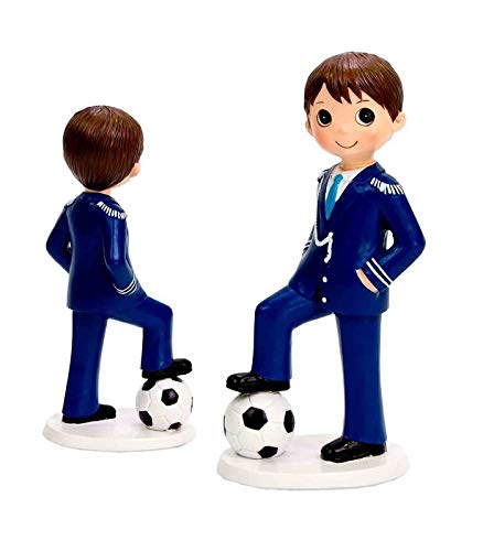 Figura Niño Almirante Comunion Futbol Regalos Originales.Detalles De Bodas, Comuniones, Bautizos, Cumpleaños.
