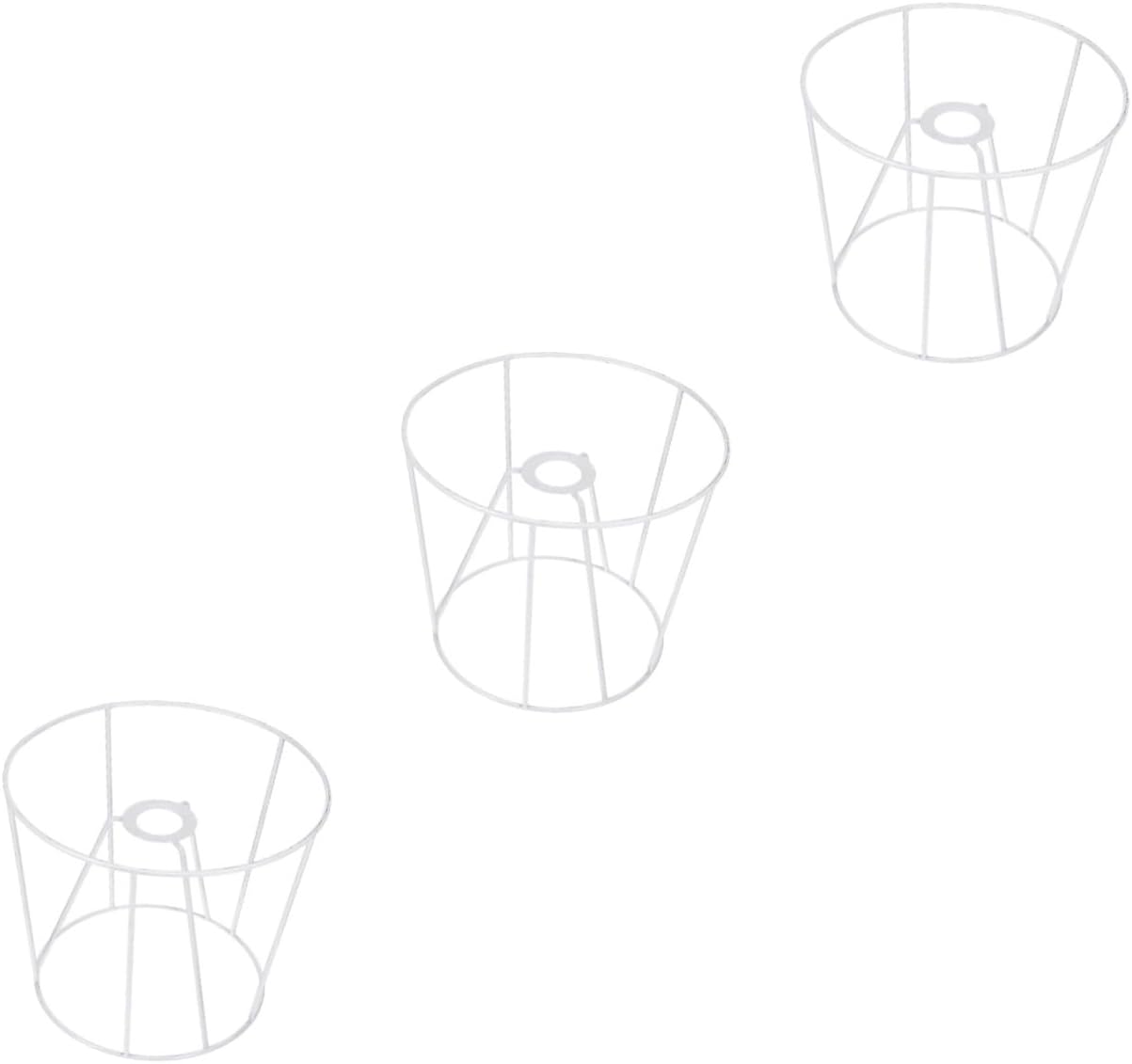 DOITOOL 3pcs Light Wire Cage Replacement Iron Chandelier Frame for Lampshades Iron Bracket Wire for Home Lighting Decor