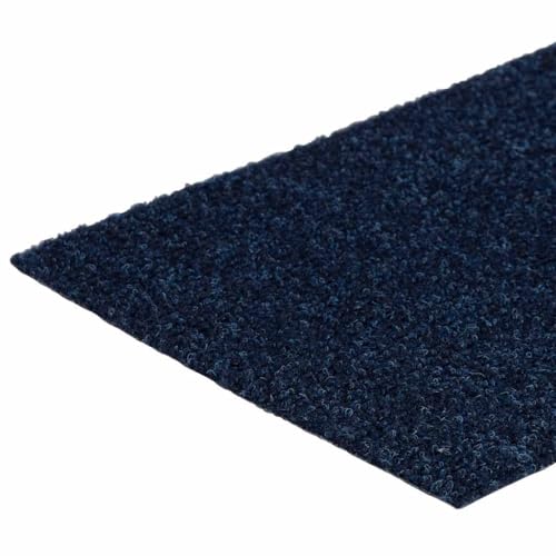 Alfombrillas lavables para escalones de madera azul marino de 76 x 20 cm con base autoadhesiva 6