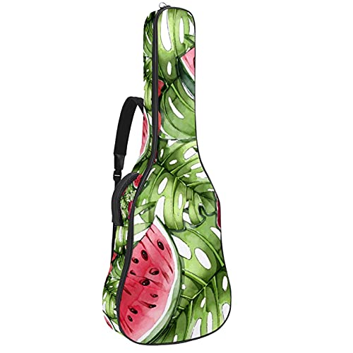 Housse de guitare acoustique 106 cm aquarelle tropicale pour guitare classique et folk