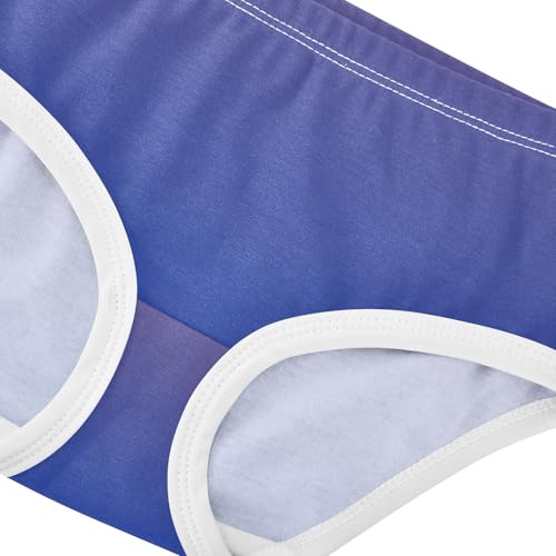 Joisal Cotton Toddler Girls Underwear Violet Modern Blue Gradient Panties Little Girl Fun Print Briefs Undies Kids 2t4