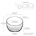 WGVI Clear Slant Cut Bowl Glass Vase, Glass Terrarium, Candy Dish, Glassware, Slant Open: 7