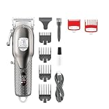 DAXXIN Hair Cutting Tool, Professional Hair Trimmer Cordless Hair Cutting Machine Adjustable Haircut Machine Metal Clippers for Men