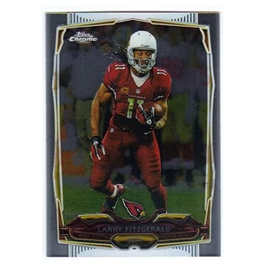 2014 Topps Chrome Football #76 Larry Fitzgerald - Arizona Cardinals