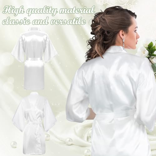 5 Pcs Bridesmaid Wedding Robes Silky Bridal Party Bride Bridesmaid Satin Bridal Robe for Wedding3