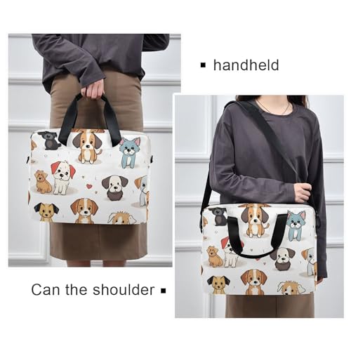 Maletín para portátil con estampado de perro cachorro 13-15.6 pulg miniatura 2