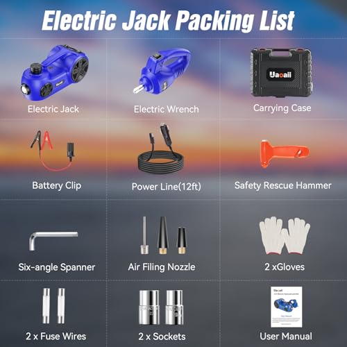 Uaoaii QJD-01 Electric Car Jack Kit,5 Ton 12V Car Jack Hydraulic thumb #7