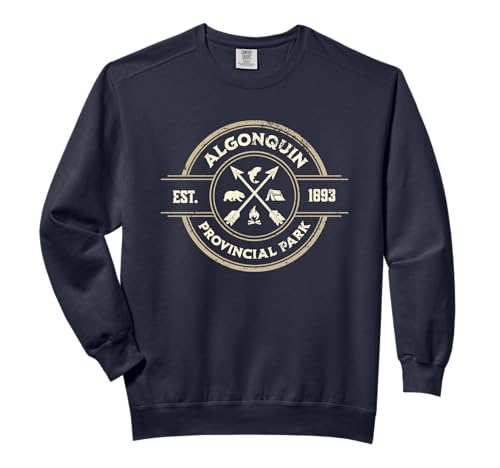 Algonquin Provincial Park 1893 Camping Outdoor Adventure Comfort Colors Adult Sweatshirt