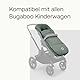 Bugaboo Performance Winter Fußsack für die kalte Jahreszeit, unverzichtbares Kinderwagen-Zubehör mit Kapuze und Zwei-Wege-Reißverschluss, Fußwärmer in Pine Green