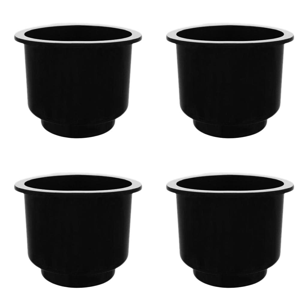 Sharplace Getränkehalter Flaschenhalter Universal für Boot Auto Schwarz, 4 Stück/Packung