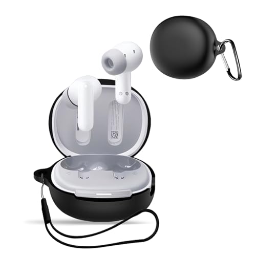 For QCY MeloBuds N30 �p �P�[�X �J�o�[ �yKONXISA�z���C�����X�C���z�� �P�[�X �V���R���f�� ���p���₷�� �ϏՌ� �h���h�o �E�H�b�V���u���i�J���r�i�t��+�X�g���b�v�t�� �j �����[�d�\ �����^�т����₷���i�u���b�N�j