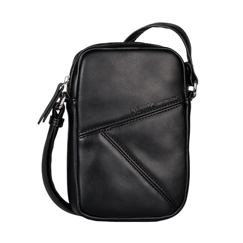 TOM TAILOR Denim Milla Damen Handytasche Umhängetasche Mittelgroß Schwarz
