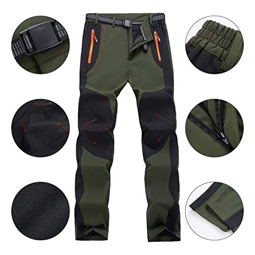 Freiesoldaten Hombres Al Aire Libre Pantalones de Senderismo Ligero Resistente al Agua Caminando Pantalones de Caza con Cinturón - imagen 3