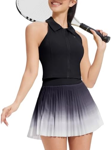 AFZ Women Two Piece Tennis Skirt Set Pleated Golf Outfits Pickleb...