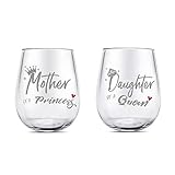 Hochwertiges Glas: Unser ausgezeichnetes 14-Unzen-Weinglas trägt eine erstklassige doppelseitige Beschriftung, die mit umweltfreundlicher, nicht verblassender Tinte bedruckt ist. Am besten für Wodka, Rum, Whisky, Sahne, Rotwein, Tee, Kaffee und andere Getränke.