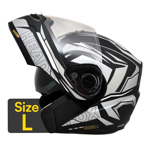 Image of HEADFOX N2F Air 7 Metro: Smart Bluetooth Helmet for Man & Women with Features for Easy Calls, Music, GPS, Waterproof, Voice Assistant, Dual Visior, 31 Flashlight Modes.