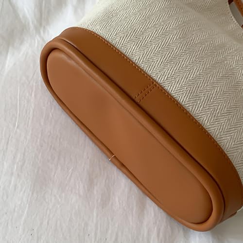 Sac à main de grande capacité en toile avec poches multi-rangements
