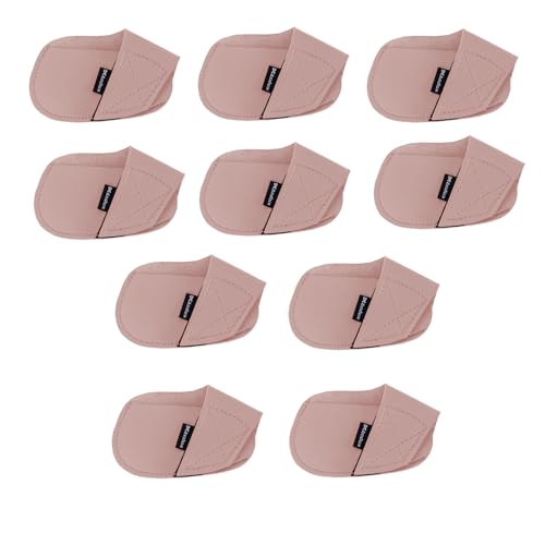 Andux 10Pack PU Golf Irons Club Head Covers Pouch Holder Pink