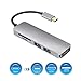 Price comparison product image USB C Hub, Type C Hub With 5 in 1 Multi-port Adapter, 4K HDMI Output, SD & TF Card Reader, 2 USB 3.0 Ports Portable for MacBook Pro 2015/2016/2017 New MacBook, Chromebook, Samsung S8 and More.