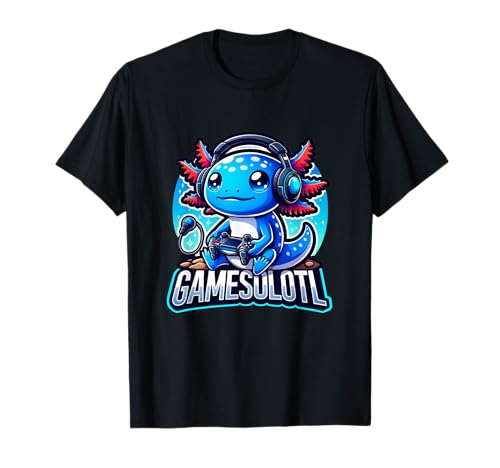 Gamesolotl Axolotl Gamer kawaii Anime kids T-Shirt