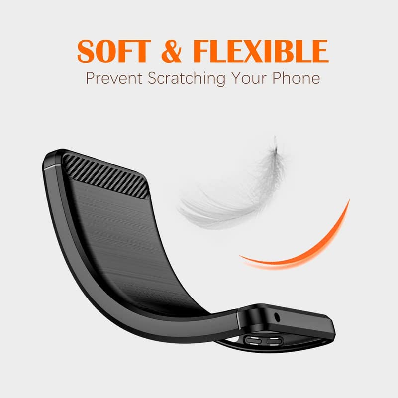 Image of Shockproof Hybrid Soft TPU Carbon Fiber Texture Back Cover for vivo iQOO 9SE (Black)