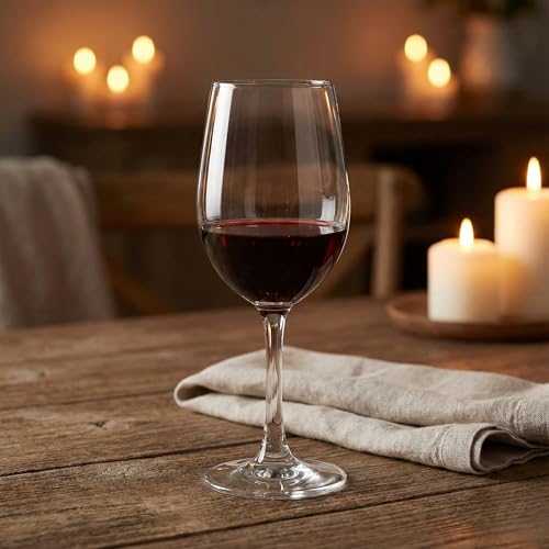 Image of BLACKCARROT Wine Glass Set of 6 | 320ml Lead-Free Glasses