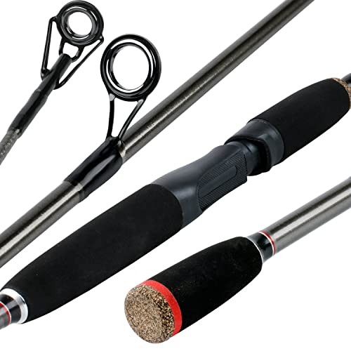Image of Sougayilang 2PC Fishing Rod Spinning Rod-168cm-Black