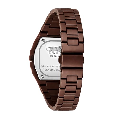 Image of Acnos Men's Premium Fiber Quartz Analog Watch - Luxury Square Dial Casual & Business Wrist Watch for Men
