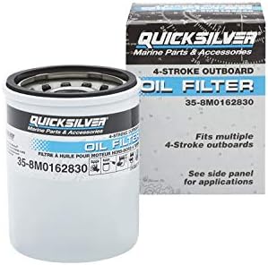 Quicksilver 8M0162830 Oil Filter for Mercury and Mariner 4-Stroke Outboards 25-115 Hp