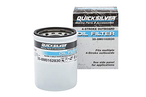 Quicksilver 8M0162830 Ölfilter – Mercury und Mariner 4-Takt-Außenbordmotoren 25 PS bis 115 PS, Weiss