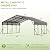 Quinora Heavy Duty 20x20FT Metal Carport with Reinforced Legs & Frame, Outdoor Carport with Galvanized Steel Roof, All-Weather Shelter for Cars, Trucks, Boats & Tractors