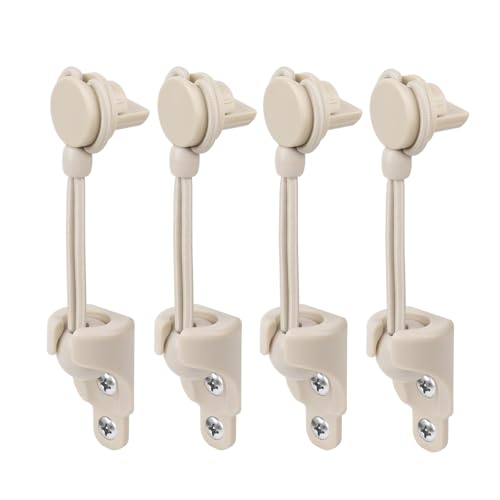IVYSUN Coolaroo Original Shade Replacement Parts with New End Cap Used for Coolaroo Outdoor Blind Tie Down Kit for Coolaroo Exterior Roller Shade(Beige 2 Set)