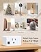 TREEWELL Remote Control Outlet, Decorator Rocker Wall Switch, 200FT Long Range Wireless Light Switch, Mini Remote Outlet Plug, 15A/1875W High-Power for Lamps, Lights, Household Appliances, ETL Listed