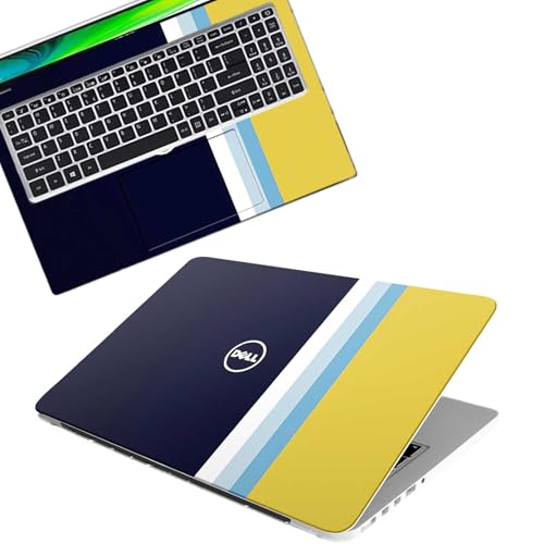 Image of DSGN 142 Full Body Laptop Skin Bubble-Free| Laminated| Removable| HD Quality Sticker for Laptops Upto 15.6 Inches Compatible with DELL
