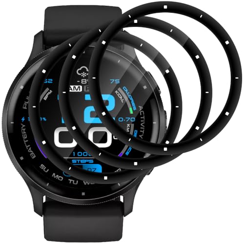 Beukei 3 Stück Panzer Schutz Glas für Garmin Venu 3 glasschutz 9H Härte HD Klare Blasenfrei Anti-Kratzen handyglas Film