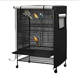 Wasserdichte Abdeckung für Vogelkäfig, lichtdicht, atmungsaktiv, staubdicht, UV-waschbar, 78,9 x 55,9 x 104,4 cm