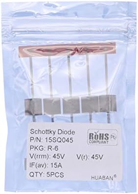 5PCS 15SQ045 Schottky Barrier Rectifier Bypass Blocking Diodes 15A 45V R-6 Axial 15 Amp 45 Volt