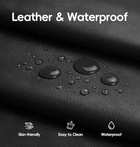 Image of Hobestluk Small Bean Bag Chair Lazy Floor Sofa, Memory Foam Fireside Sofa Beanbag Faux Leather Armless Chair for Living Room Bedroom Dorm Reading Playing (Black, Medium)