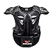 Zezego Gilet d'armure pour Enfants, Vélo, Moto, Gilet Pare-balles, Protection Dorsale, vélo, Ski, équitation, Planche à roulettes (Noir)