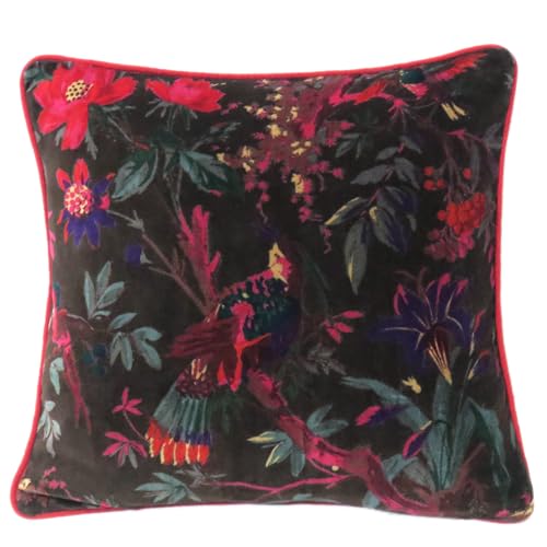 Mam Treasures �x���x�b�g�t���[�����o�[�h�����X���[�s���[�J�o�[�A�{�w�~�A���n���h���C�h�J�E�`�N�b�V�����P�[�X�A�{�w�~�A���V�b�N�C���f�B�A���X�^�C��(�_�[�N�u���E���A50.8 cm x 50.8 cm)