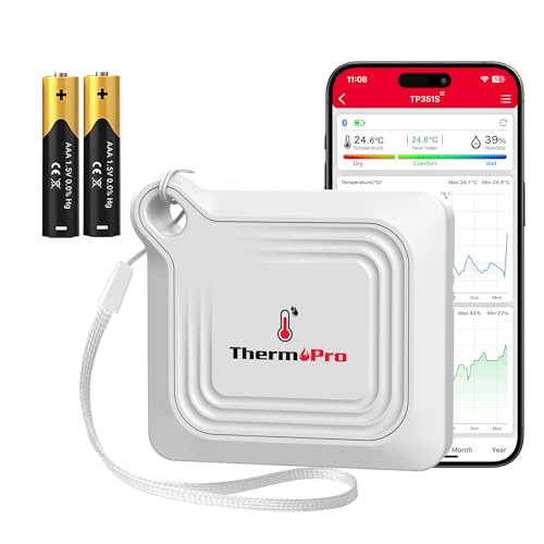 ThermoPro Bluetooth Thermometer Hygrometer, 260FT Range...