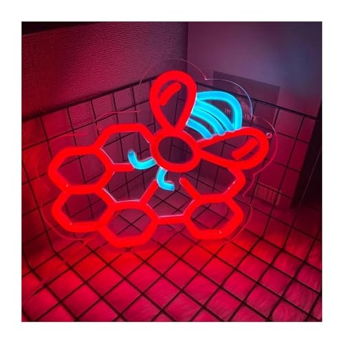 Lampe au néon basse consommation et enseigne lumineuse LED géométrique
