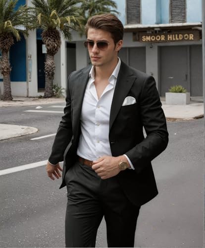 Mens Suits Slim Fit 2 Piece，Big and Tall Suits for Men Elegant Men's Suit Men Wedding Suit Wedding Business3