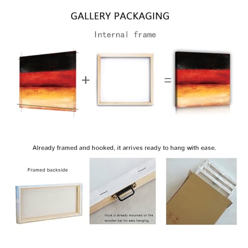 Tableau abstrait minimaliste 40x40cm pour dynamiser un mur blanc vide - 7
