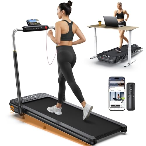 WELLFIT 10% Incline Foldable Walking Pad Treadmill Handle