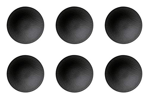 Villeroy & Boch Manufacture Rock Suppenschale 28cm 6er Set schwarz grau Porzella