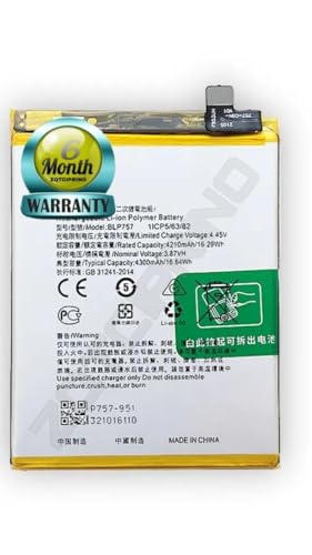 Image of Original BLP757 Battery for Realme 6 /6 Pro, / 6S RMX2002 RMX2001RMX2061, RMX2063 Battery with 6 Month Warranty**** (N100)