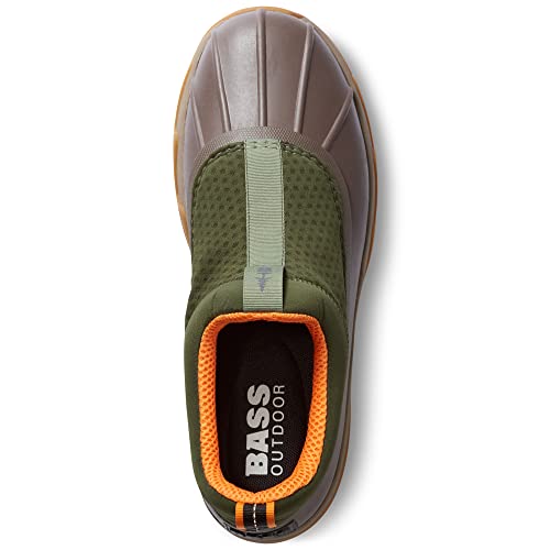 BASS OUTDOOR Men's Low Duck Boots – Rubber-Sole Slip-on Shoes for Rain4
