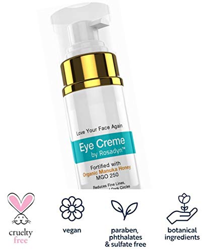 Rosadyn Rosacea Treatment Serum For Face Redness And Hydrating Eye Crème W/Manuka Honey | Set Of 2 Sensitive Skin Facial Care Products #TOP7